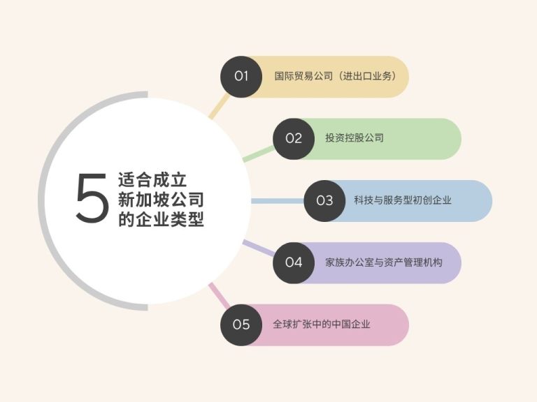 适合成立新加坡公司的企业类型
